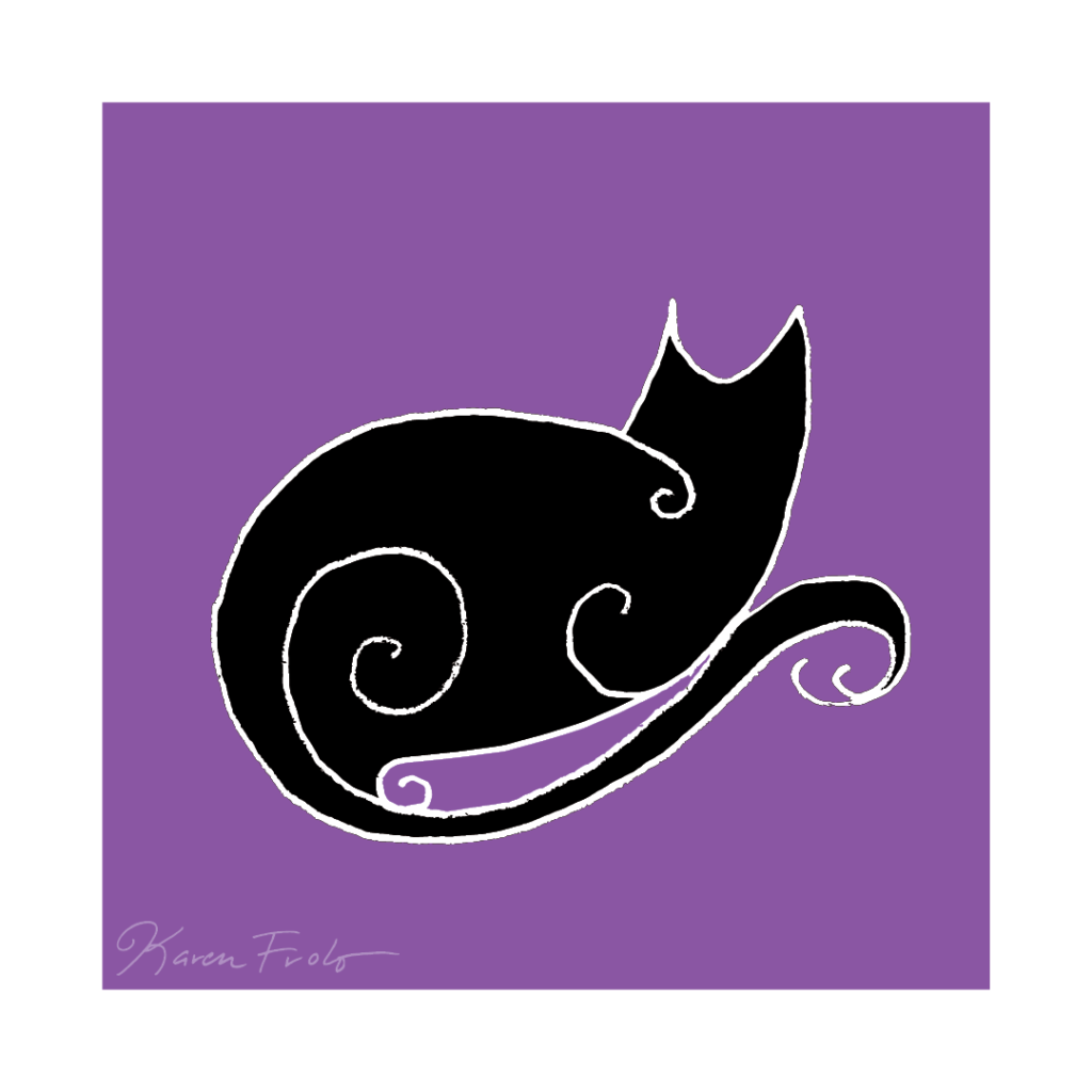 Graphic Cat - Resting