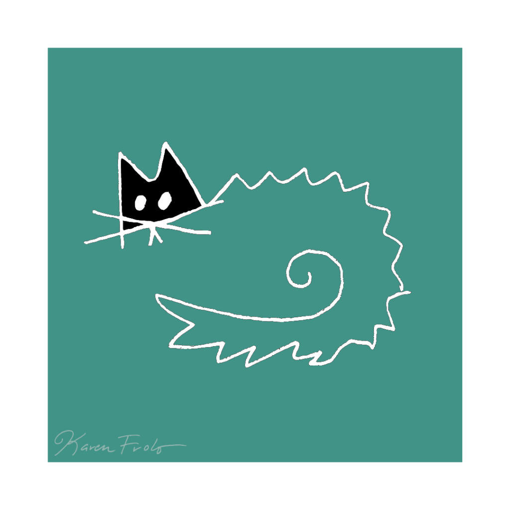 Graphic Cat - Scared