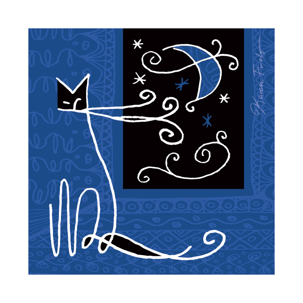 Graphic Cat - Night Cat
