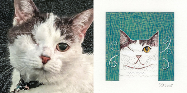 custom pet portraits paired images cat murphy